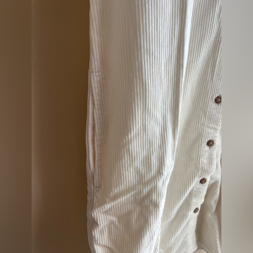 New Madewell Corduroy Easy Mini Shirtdress Lighthouse Size SMALL Women - Picture 9 of 12